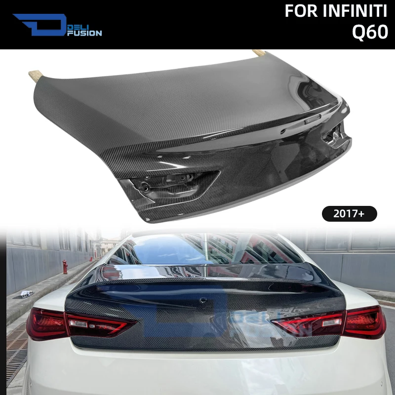

DLF Type Carbon Fiber Duckbill Rear Trunk For 2017+ Infiniti Q60 CV37 Rear Boot Lid Body Kit