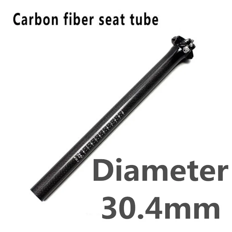 Carbon Fiber  Mountain Bike Seatpost Road Bicycle Seat Tube MTB Cycling  Parts New Ultralight 30.4 350mm 400mm 3K Glossy Matte