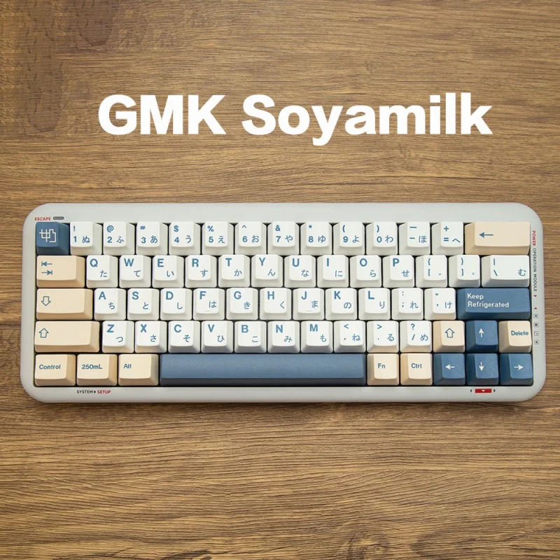 GMK Soyamilk keycaps OEM profile Dye-Sublimation PBT keycap 138keys