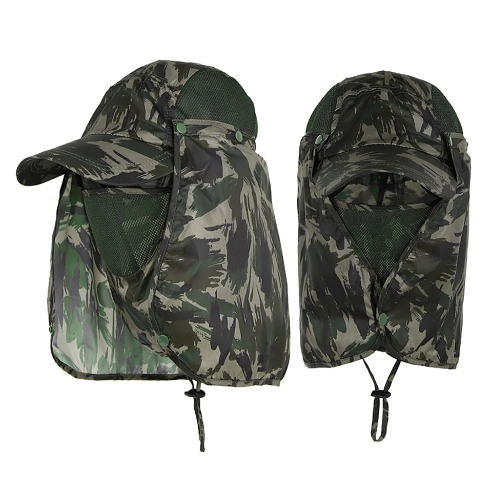 WALK FISH Fishing Hat Sun Protector Quick-drying Cool Face Neck Cover Protection Anti-UV Full Head Outdoor Sports Cap Headwaer image 5