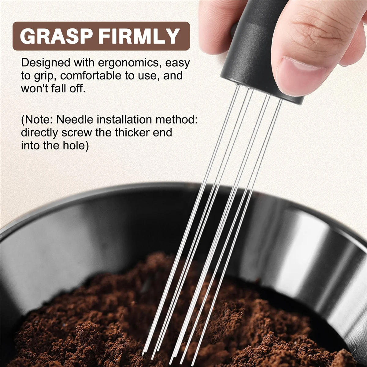 Мешалка для кофе эспрессо, игла, ручные темперы, инструмент WDT, инструмент для распределения эспрессо-бариста, инструмент для распределения игл # A66K