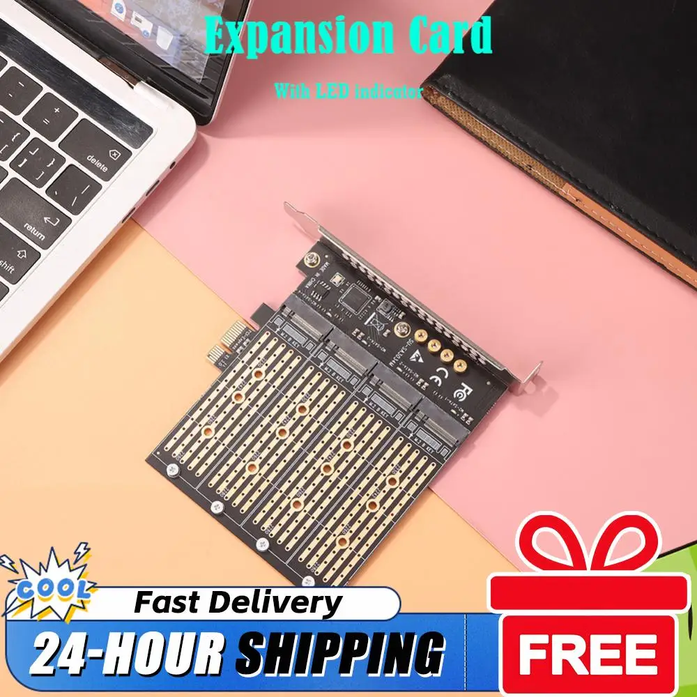 

Адаптерная карта M.2 на PCI-E с винтами SA3034M, плата-удлинитель NVME M.2 на PCI-E 1x для M-Key NVME/B-Key SATA