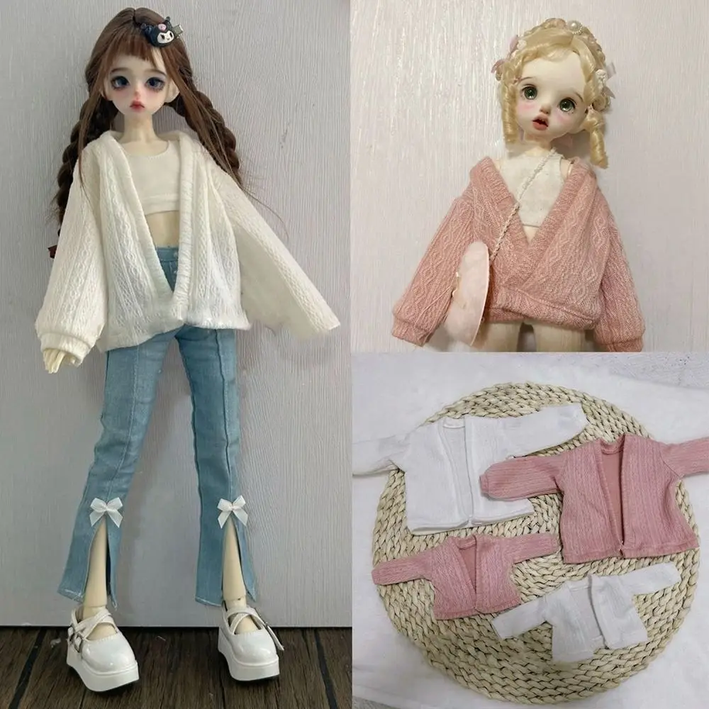 

Casual Wear Knitted Cardigans Cute Elegant Doll Tops Coat Mini Doll Sweaters for 1/4 1/6 BJD 30/45cm Dolls