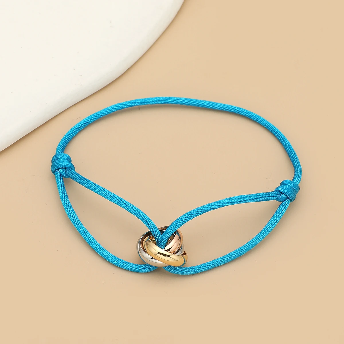 2024 heißer verkauf Armband 3 Farbe Metall Schnalle Hand Kette Einstellbar Frauen Männer Schwarz Seil Armband für Frauen Schmuck Party geschenke