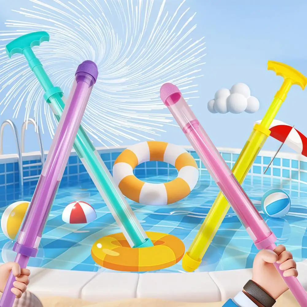 Pull-Type Water Gun Toy for Kids High-Capacity Outdoor Splash Toy for Pool Beach Water Park Summer Fun Gift for Boys Girls