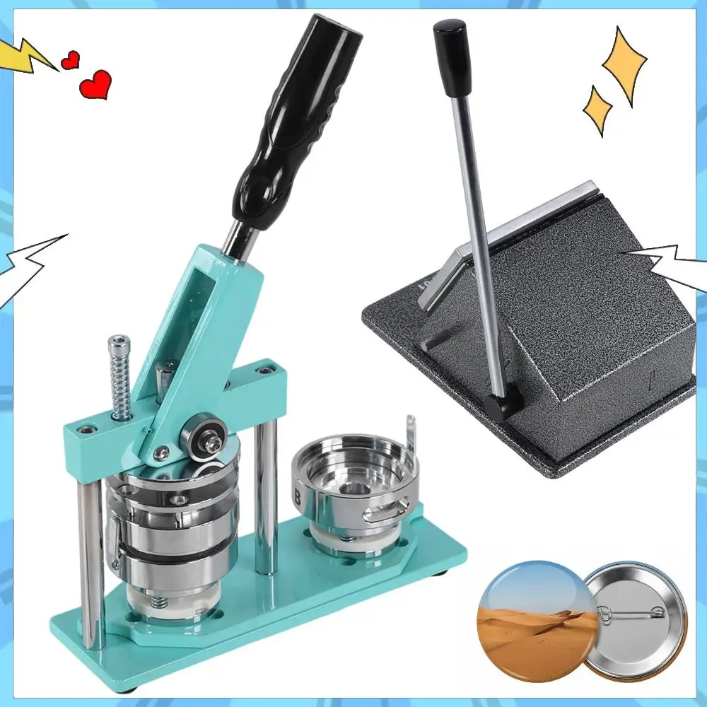 

Набор для изготовления круглых фото магнитов своими руками (DIY) 2.28x2.28 дюйма с резаком для бумаги и 100 шт. материалов для создания значков, для дома, школы, бизнеса