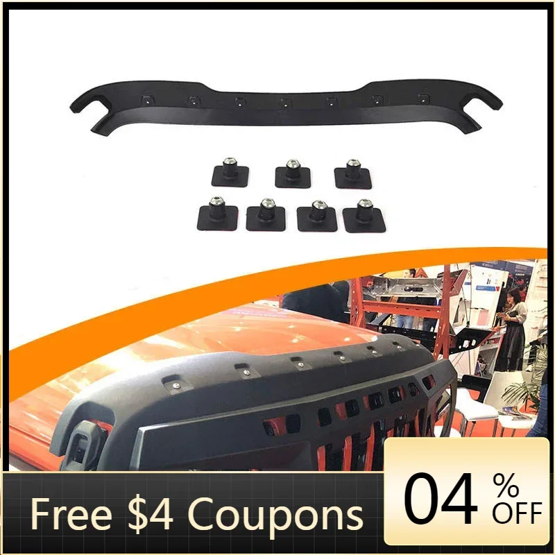 

High Quality Car Hood Stone Guard Matte Black Hood Protector Trail Armor For Jeep Wrangler JL 2018-2022