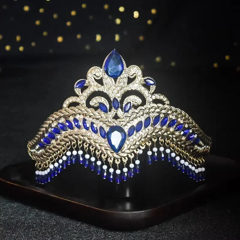 

Женская корона с хрустальной кисточкой, головные уборы для танцев, реквизит для свадебной вечеринки