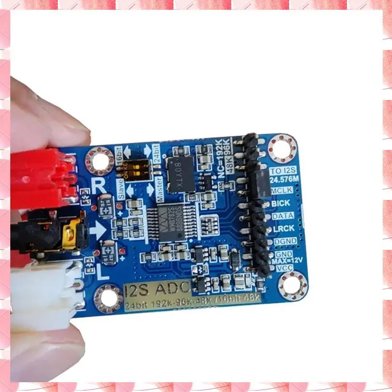 JAJA Dlhifi I2S ADC Modulo scheda di acquisizione audio Hifi WM8782S Scheda di sviluppo modalità Master Slave 24BIT 192K 96K 48K Blu 1 Pie