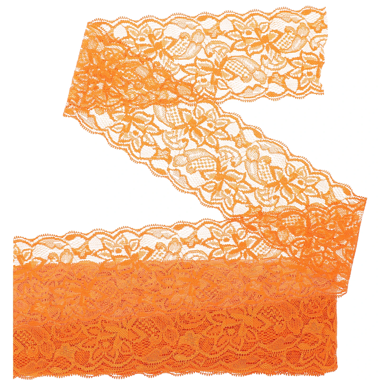 

10 Pcs Stretch Lace Ribbons Elastic Fabric Flowers Neckline Trim Bride Craft DIY Clothing Decor Floral Ribbon Trims