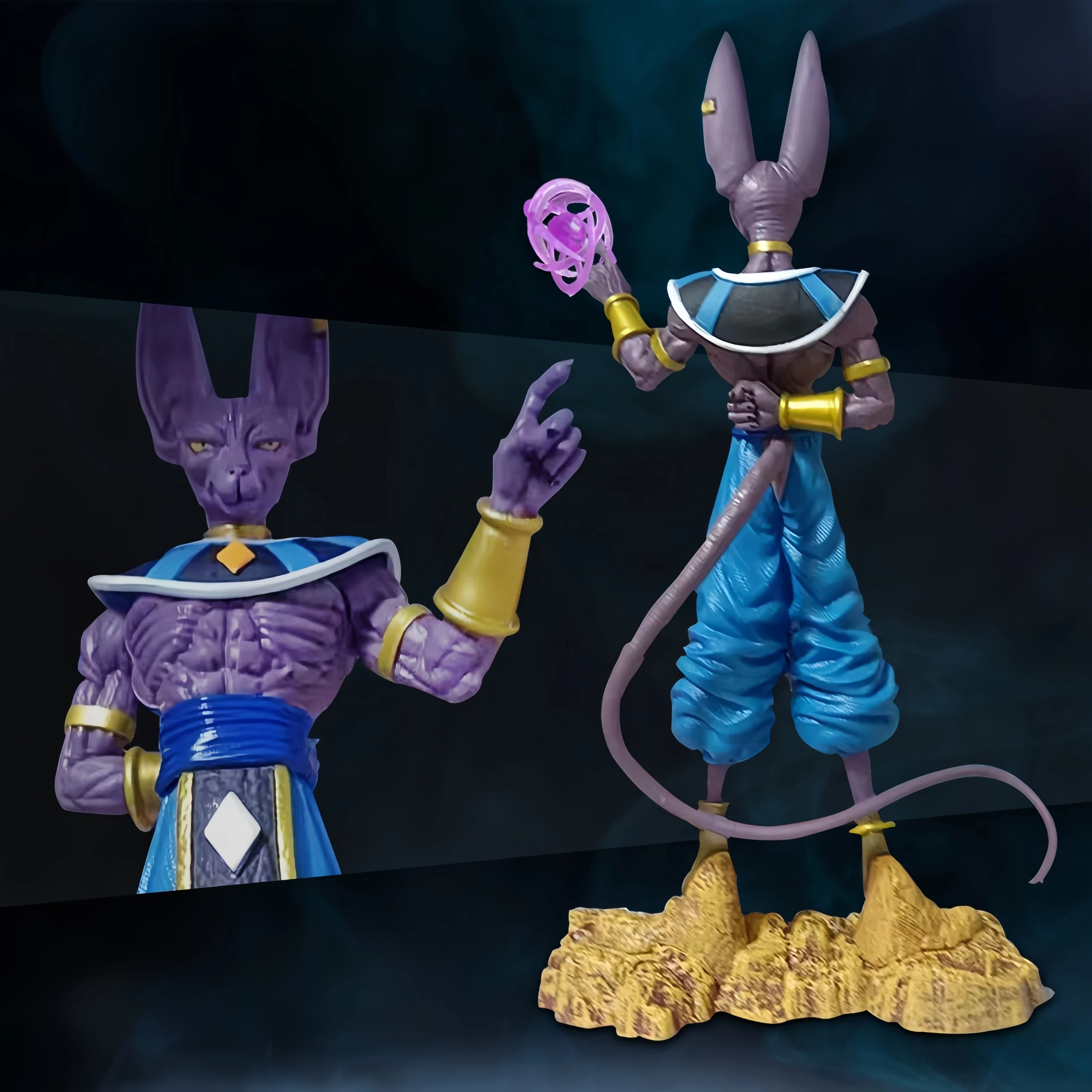 Bandai-Dragon Ball Z Bills Figura para Crianças, Super Deus da Destruição, Figuras de PVC Anime, Colecionando Brinquedos Modelo, Estatueta GK, Presentes