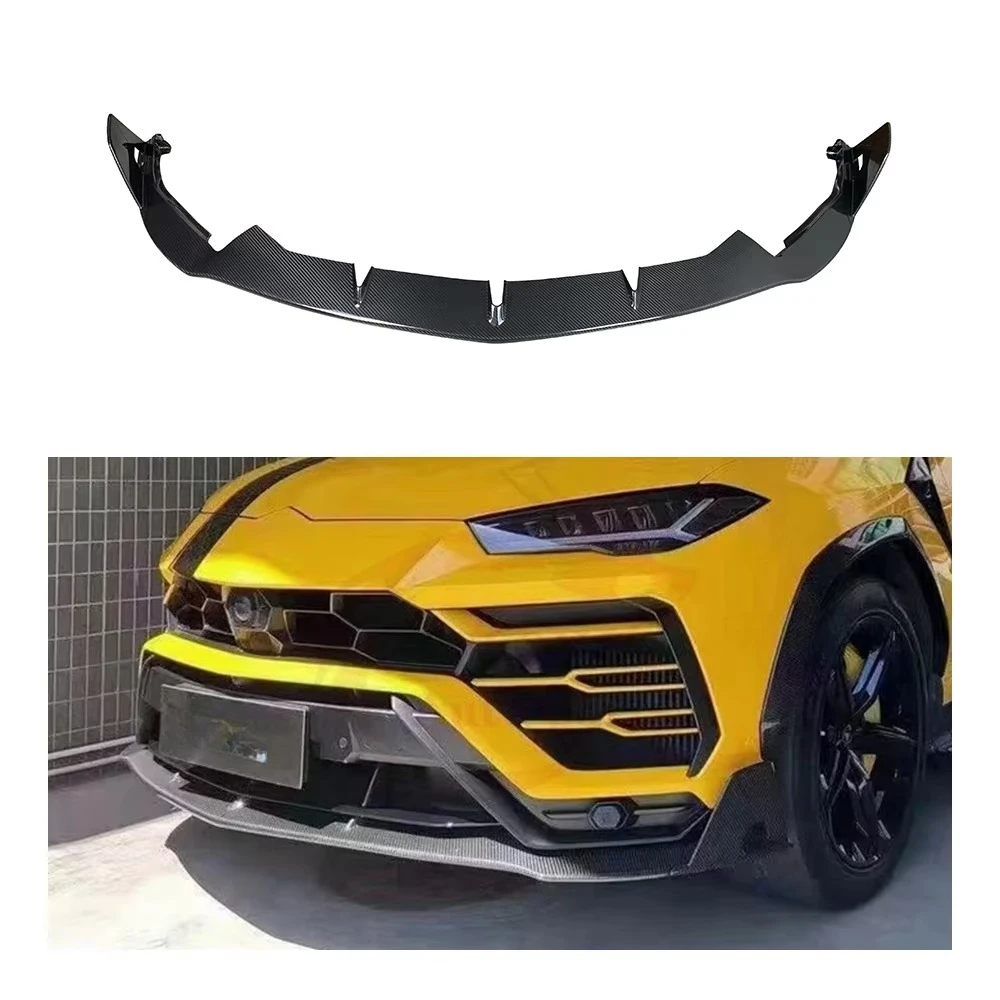 High Quality Dry Carbon Fiber for Lamborghini URUS MSY Style Soft Car Body Kit New Front Bumper Lip Diffuser Spoiler Splitter