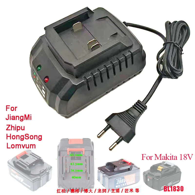 For Makita model Li-ion Batteries 18V 21V Electric Drill Wrench Angle Grinder Charger Tool Lithium Ion Battery Case Pack BL1830
