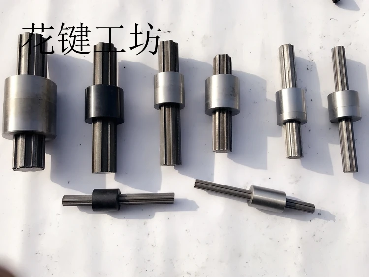 National standard rectangular spline shaft with shaft sleeve Outer diameter of spline shaft 14.16.20.22.25.30.32.335.40.42.50mm