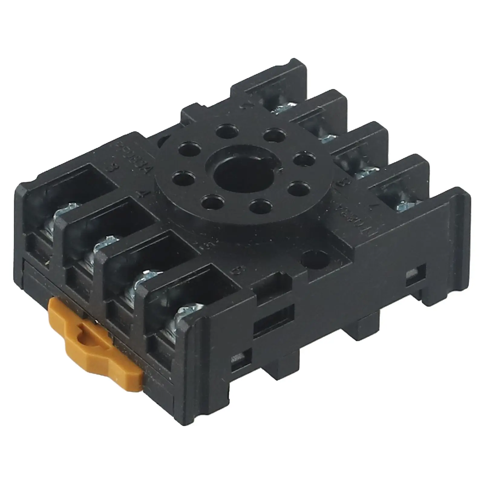 Timer Relay Socket Base for DH48S Widened Galvanized Copper Sheet U Installation Buckle Standard Screw Hole Position