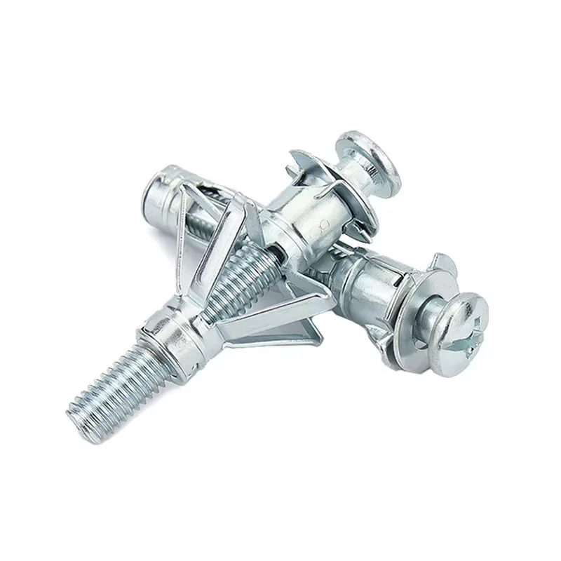 Blue And White Zinc Hollow Gecko Expansion Screw Q235 Carbon Steel Aircraft Expansion Tube for Gypsum Board