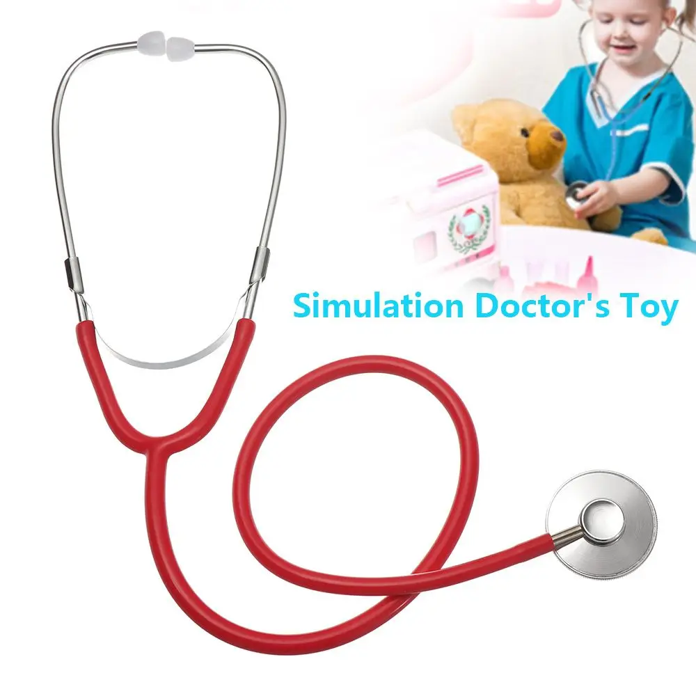 New Kids Stethoscope Toy Simulation Doctor's Toy Family Parent-Child Games Imitation Plastic Stethoscope Accessories 7 Colors