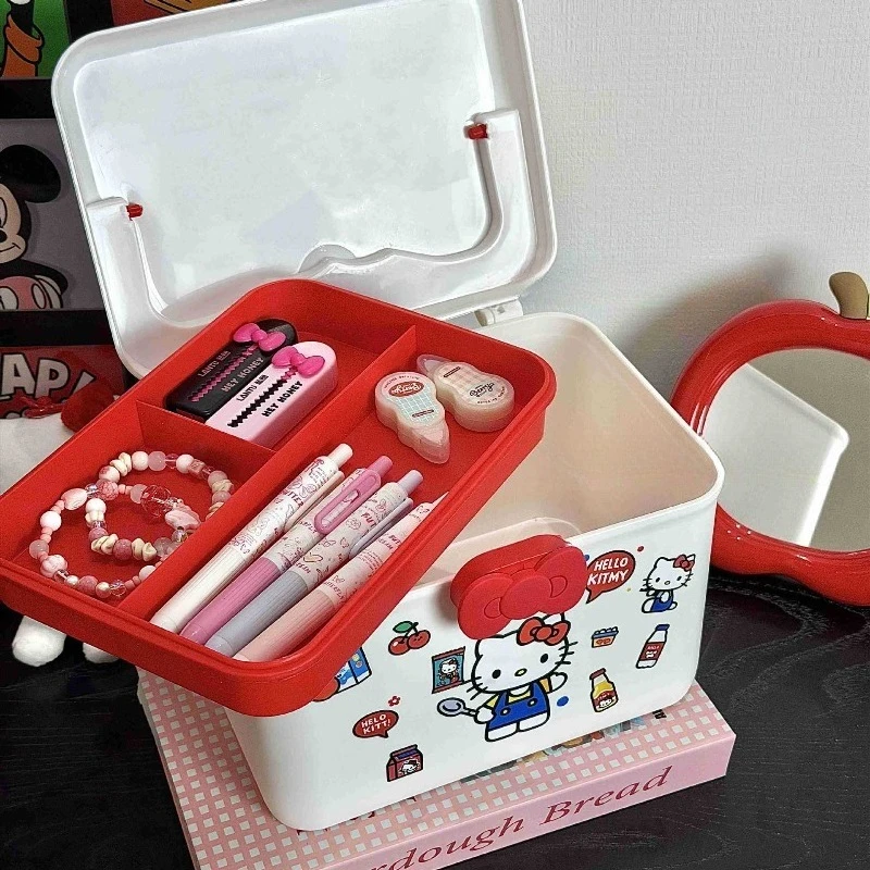 ハローキティ収納ボックス漫画かわいいヘアカードアクセサリー収 - Women Accessories Gift Box のレビューと価格