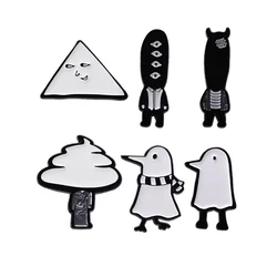 Cartoon Oyasumi Punpun Enamel Pins Custom Animal Wholesale Badge Lovely Cloud Bird Lapel Gifts Goodnight Punk Brooch Jewelry