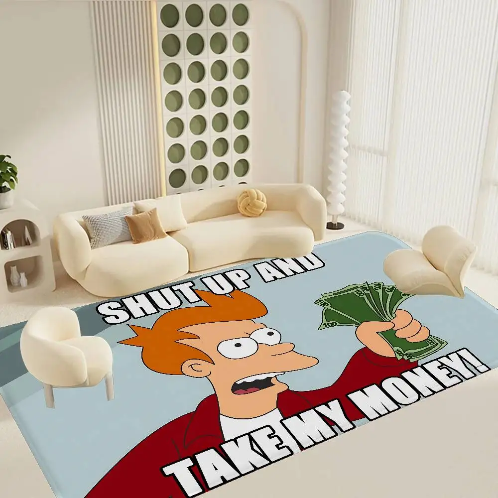 

Popular American Animation F-Futurama Floor Mat Retro Multiple Choice Living Room Kitchen Rug Non-Slip Modern Home Decor