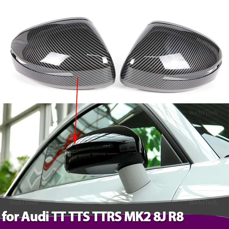 

1 пара накладок на боковые зеркала заднего вида для Audi TT TTS TT RS 8J MK2 2007-2014 R8 42 2007-2015, накладки на боковые зеркала