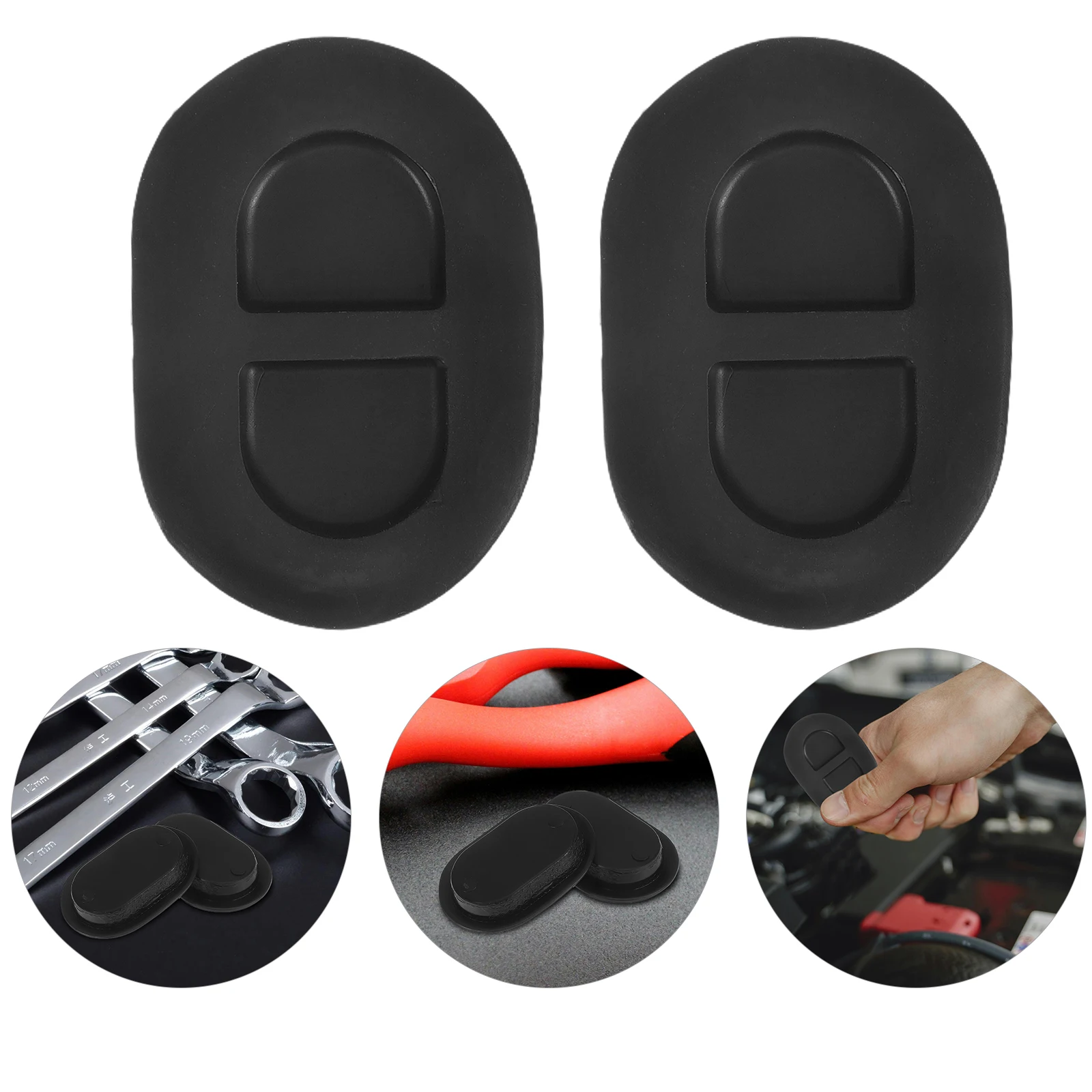 

2pcs Floor Drain Plugs Rubber Hole Covers For 2014-2018 Easy Installation Exterior Rear Durable