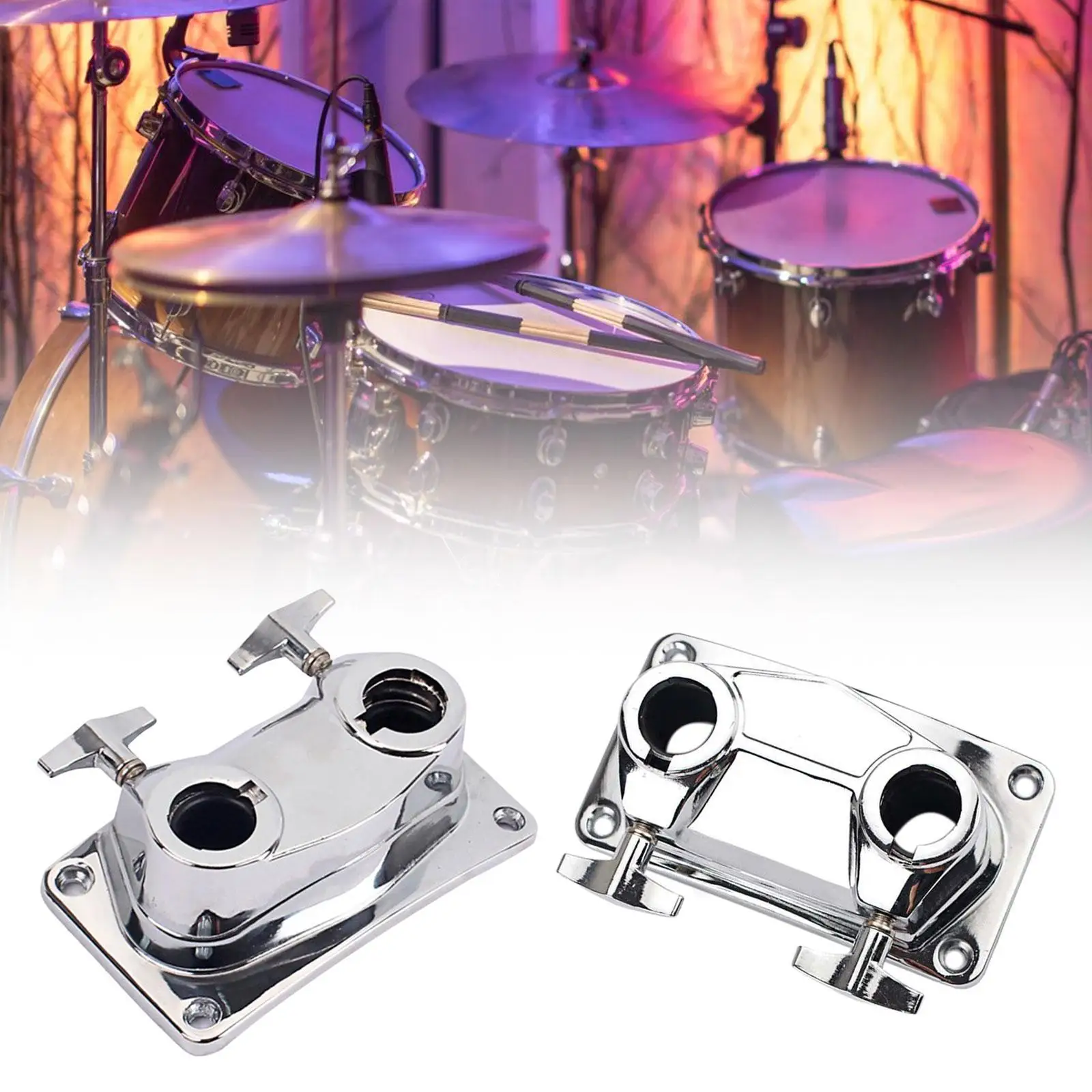 Drum Tom Mount Stable Professional Precussion Instrument Repair Part Tom Cymbal Holder Clamp Cowbell Mount Bracket for Drum Set