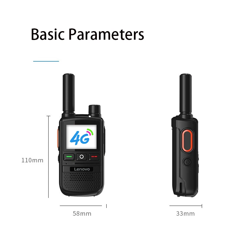 Lenovo CL-268 High Quality POC  Two-Way for Radio 4G LTE GPS Long Range Global PTT Walkie Talkie with Sim Card Global