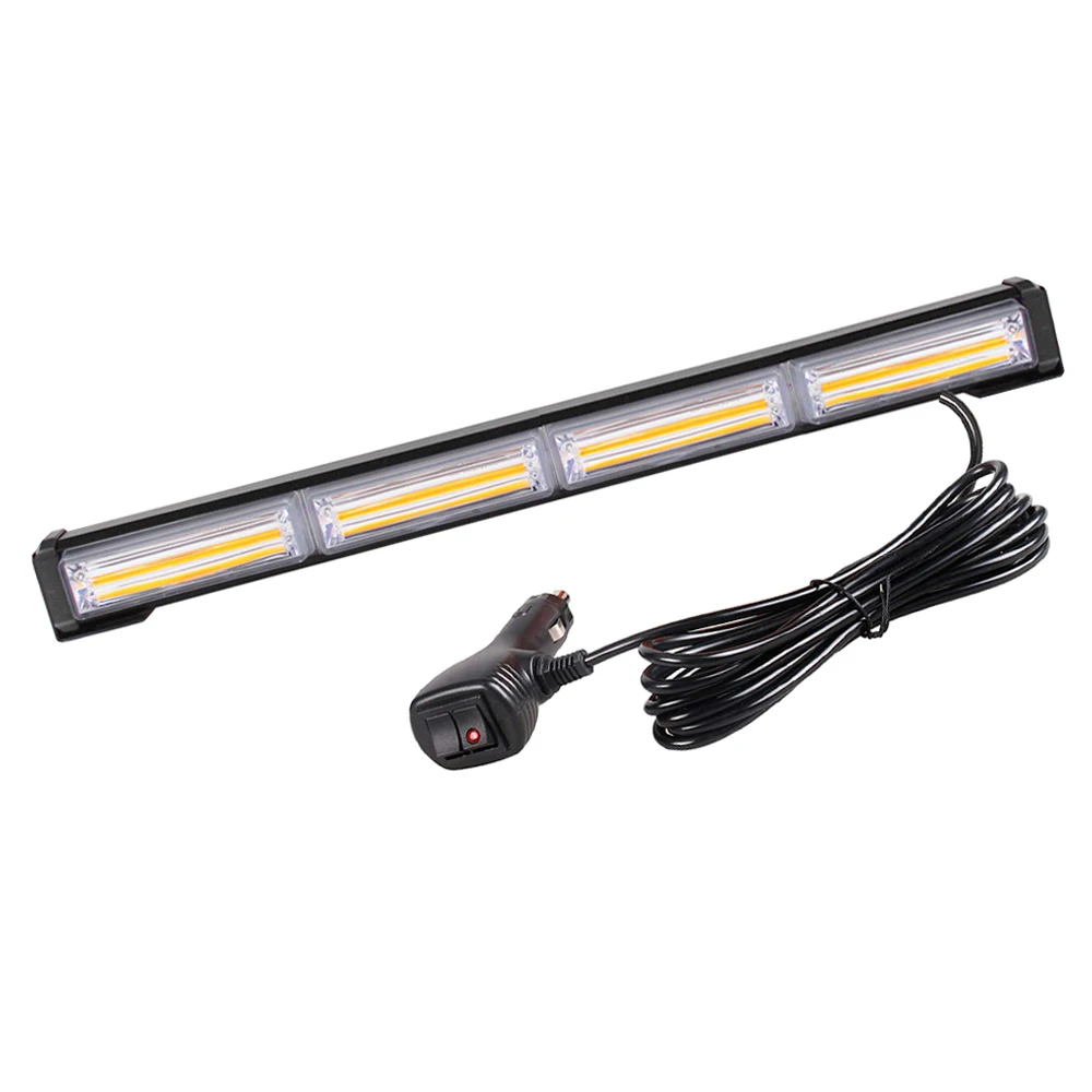 COB Police Signal Light LED Traffic Adviser Car Emergency Warning Strobe Lights Bar Yellow Red Blue Vehicle Flashing Lamp Beacon