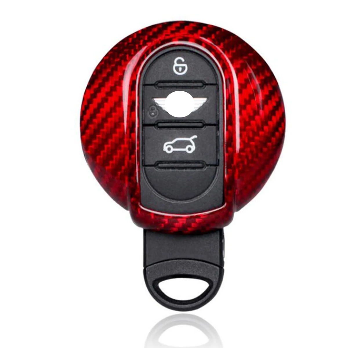 1 Set Real Carbon Fiber Car Key Case Cover Shell For BMW mini cooper F55 F56 Key Protective shell