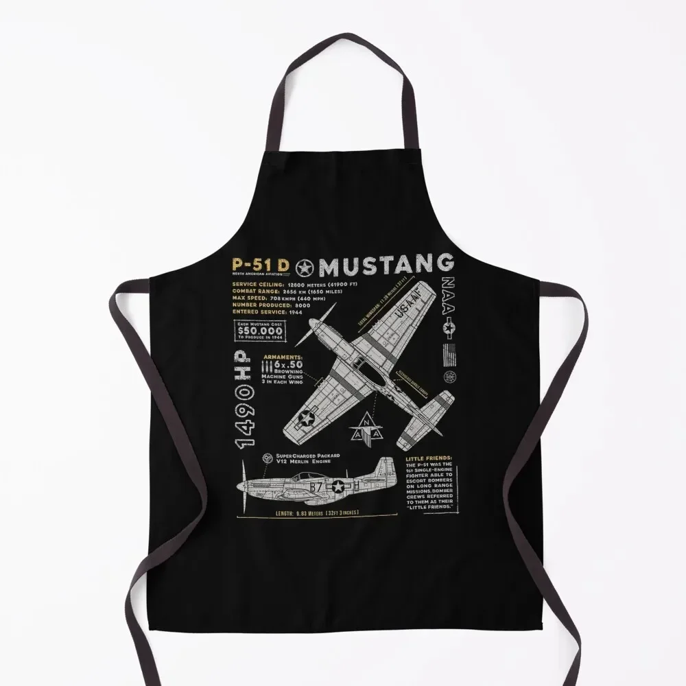 P-51 Mustang Apron For Men kindergarten teacher useful gadgets for home Apron