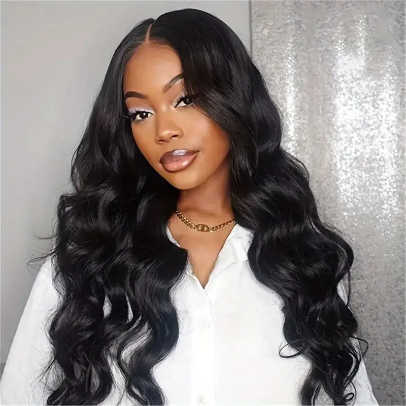 Rosabeauty 13X4 Body Wave HD Transparent Lace Front 13X6 Lace Frontal Human Hair Wigs 5x5 Glueless Water Wave Wigs 250 Density