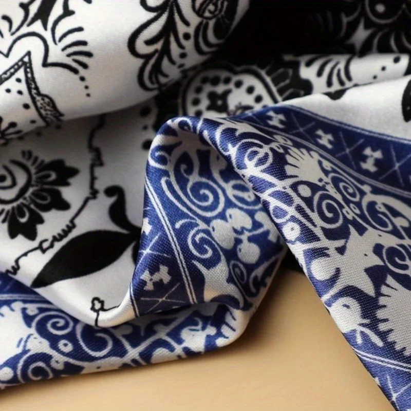 Enveloppement carré imprimé Paisley, bandeau élégant, doux et confortable pour femmes et hommes, enveloppe polyvalente décontractée pour un usage quotidien,