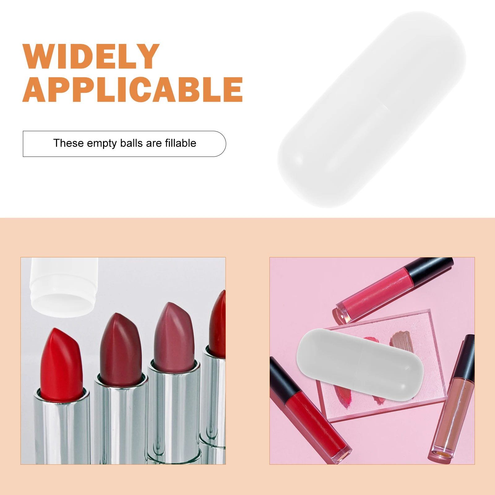 

8 Pcs Lipstick Box Empty Tube Capsule Containers Fillable Capsules Pp Sleeves Tubes