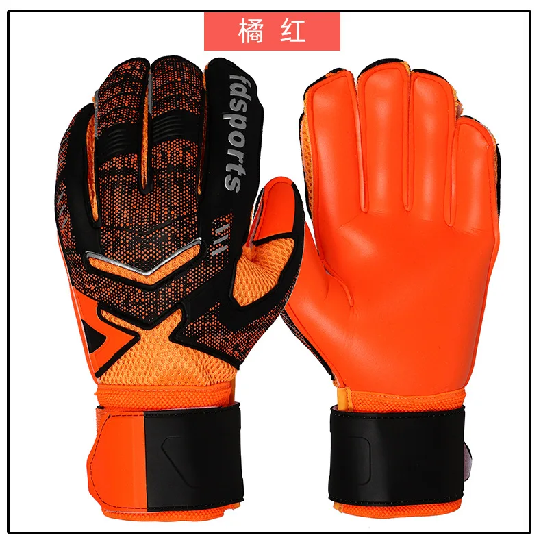 Fdsport kids Football Goalkeeper size 5 ~10 Students Special Game latex Protectors for Adults finger protection soccer gloves