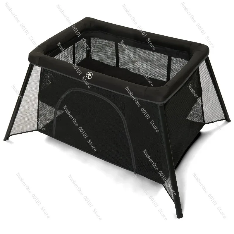 Multifunctional Foldable Mobile Baby Playpen Bed, European & American Style Fold Crib For Newborn & Kids