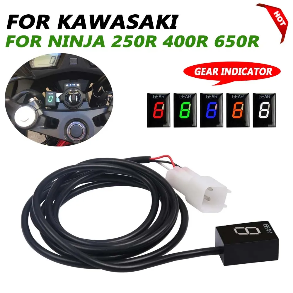 

1-6 Gear Indicator Motorcycle Accessories Gear Display Digital Meter For Kawasaki Ninja 400R 400 R 2010 2011 2012