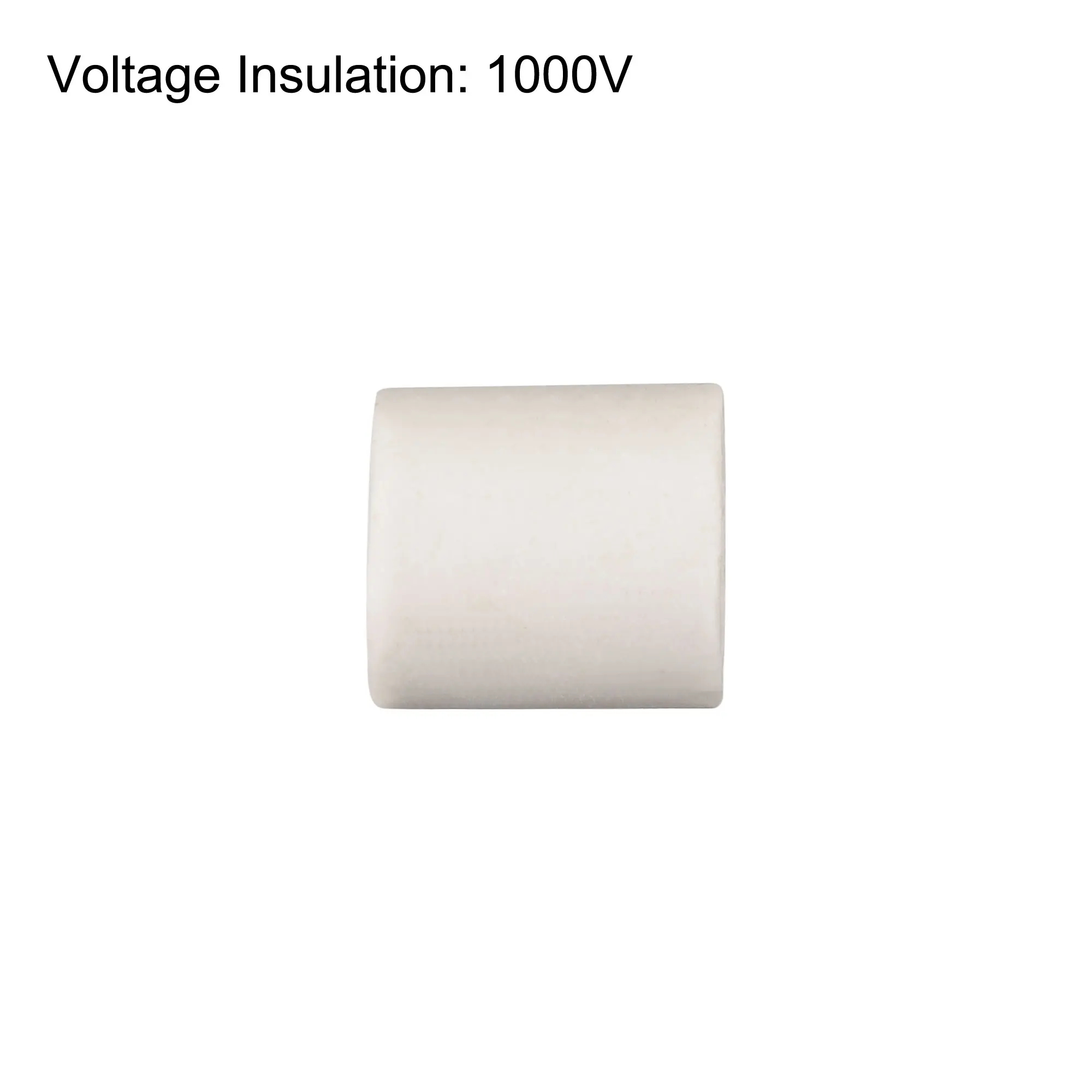20/50Pcs 6mm Dia Ceramic Tube Insulated Electronic Wire Bundle Heat Insulation Protection Insulating Pipe Porcelain Bushing Tube