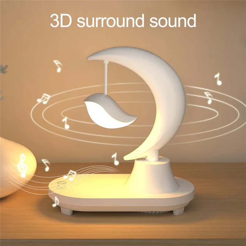 

ABJT-Bluetooth Speaker Led Bedside Atmosphere Lamp Mobile Phone Wireless Charging Smart Gift Valentine