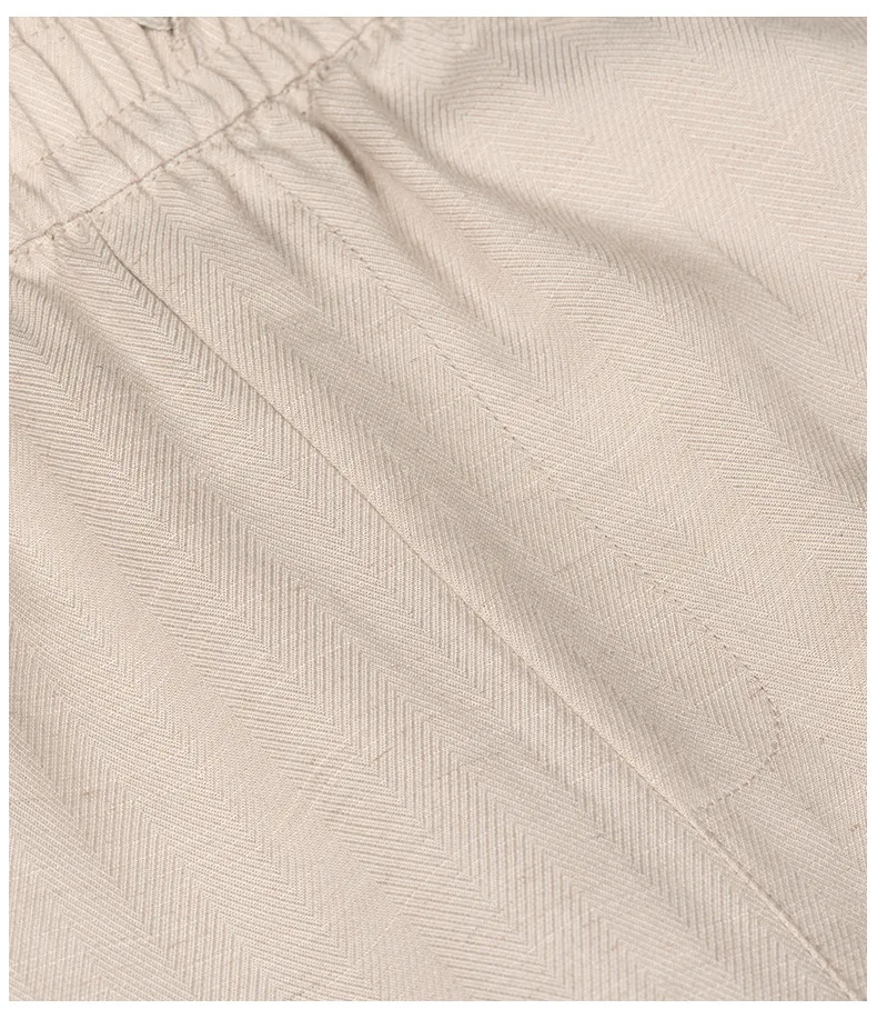 Bestseller Herren Leinen-Lyocell-Hose Sommer Dünn Weich Atmungsaktiv Lässig Cool Gerade Einfache Lange Hose Schwarz Outdoor Alltag – Detail 19