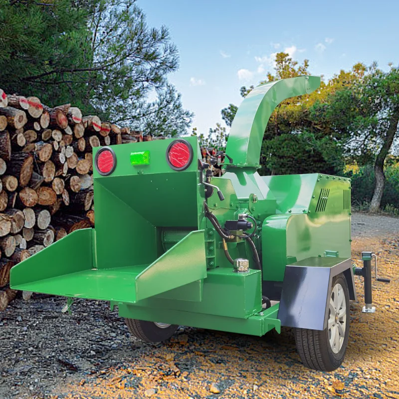 Large Wood Chipper for Sale Industrial Tree Shredder Heavy Duty Wood Crusher Machine Customized Rotor Design Uniform Chip Size