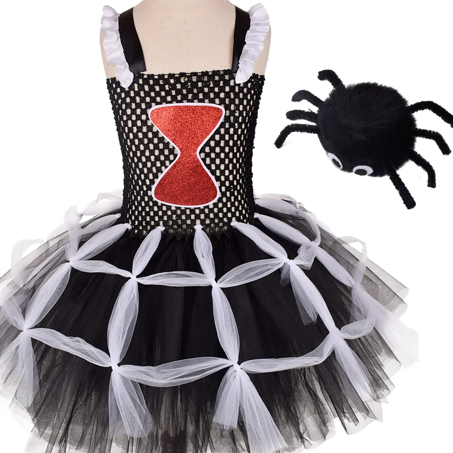 Disfraz de Araña de Halloween para Niñas, Vestido de Circo para Actuaciones, Disfraz de Carnaval para Niños, Ropa de Princesa para Fiestas Infantiles