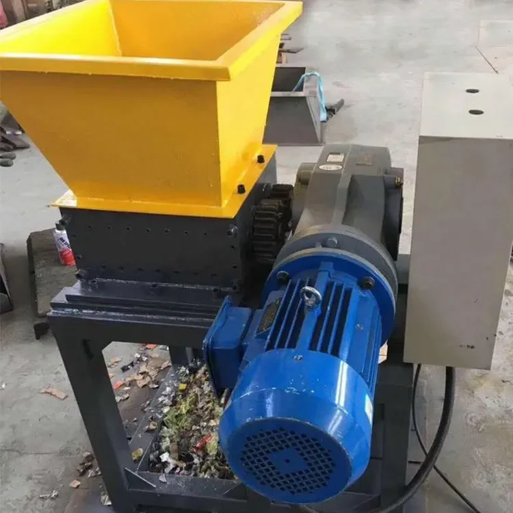 small domestic garbage shredder for household dual shaft shredder plastic wood metal shredding