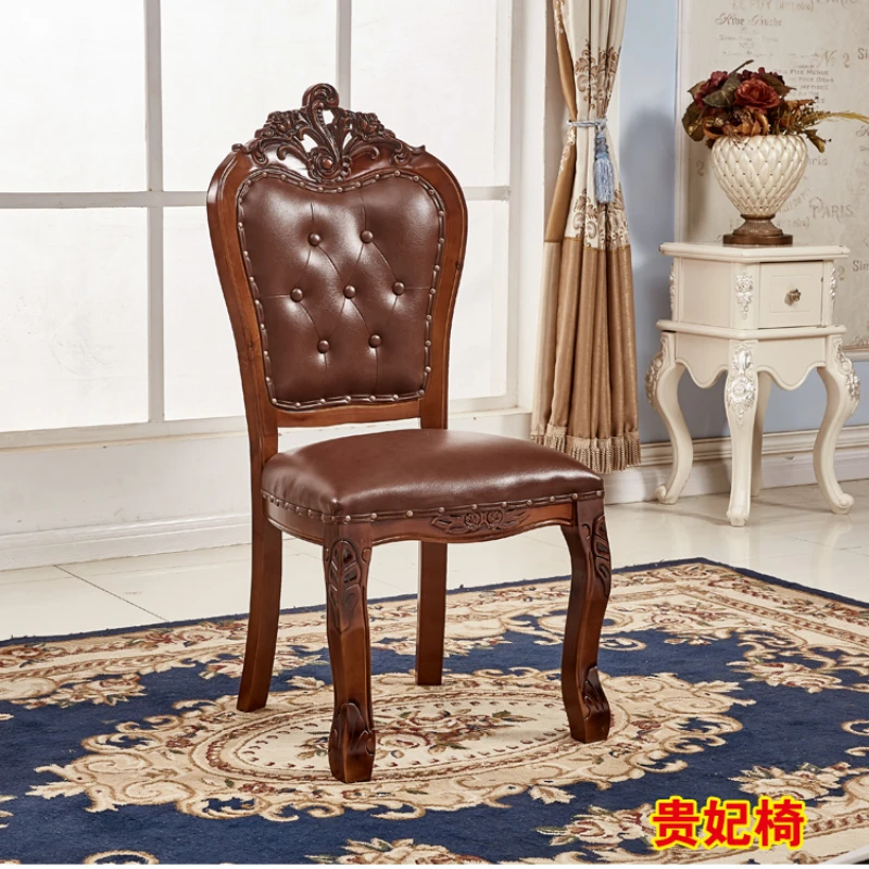 Upholstered Armless Chair Luxury Eaiting Vintage Ergonomic Nordic Dining Chairs Wood Occasional Sedie Sala Da Pranzo Furniture