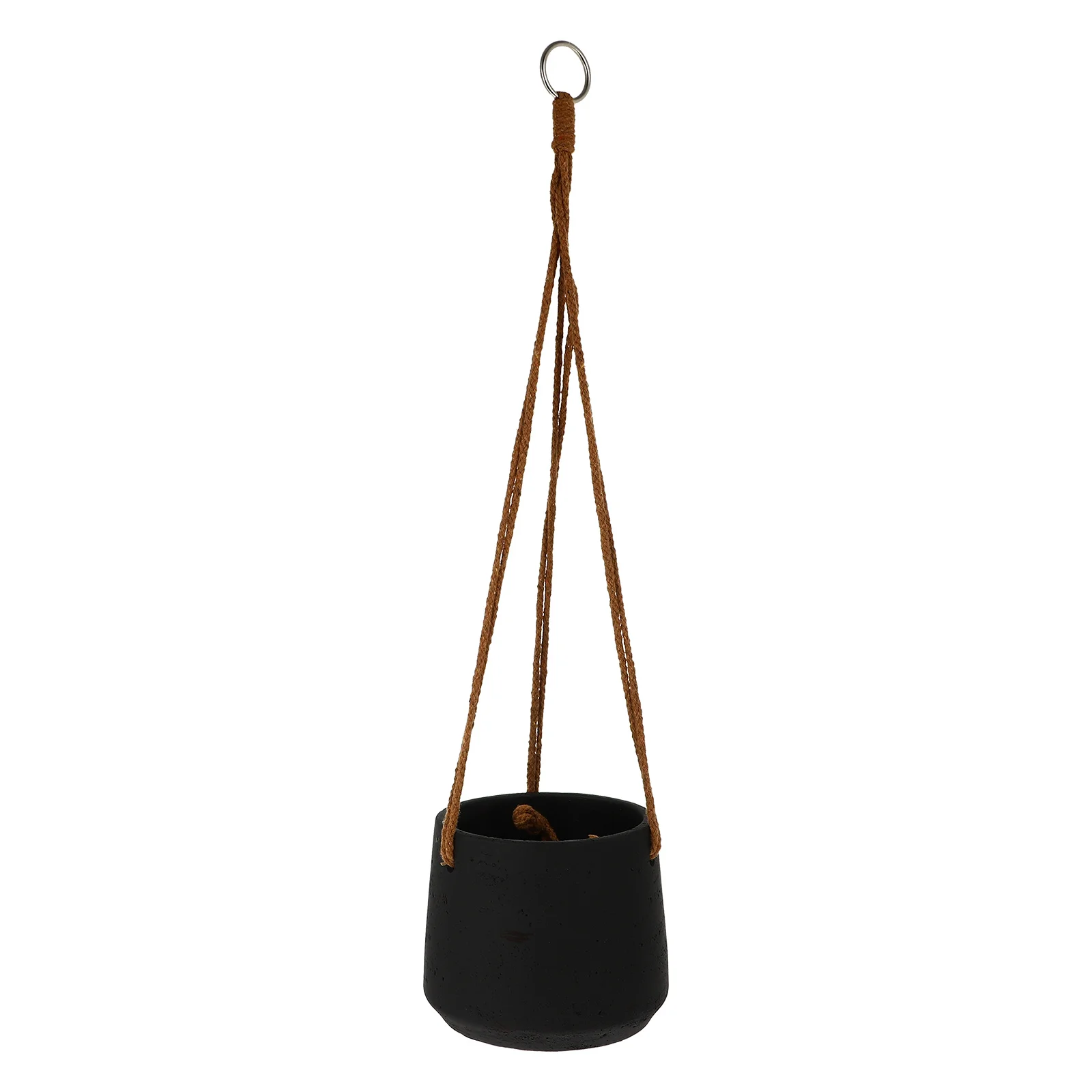 

Wall Mounted Plant Pot Hanging Cement Flowerpot Fine Workmanship Texture Decor for Balcony Garden Indoor Spaces