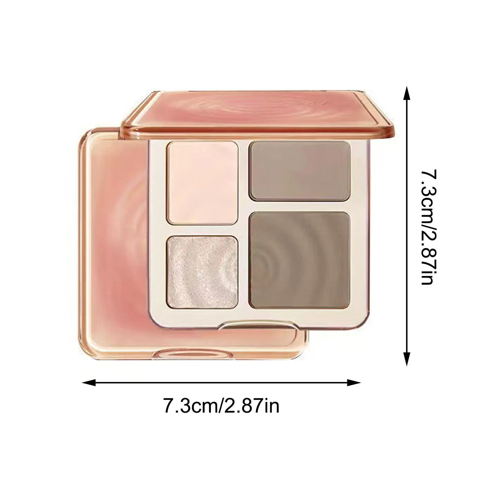 Palette bronzante surligneur, poudre de contour de maquillage, cosmétiques pigmentés, fard à joues antarctique, ombre naturelle, stéréoscopique, A7l's, 256