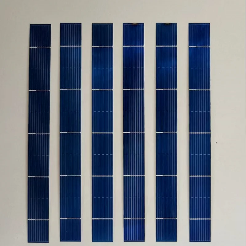 40pcs Solar Cells Polycrystalline Silicon 156mm x14mm  For DIY 18V Solar Panels Give enough Connection soldering wire for free