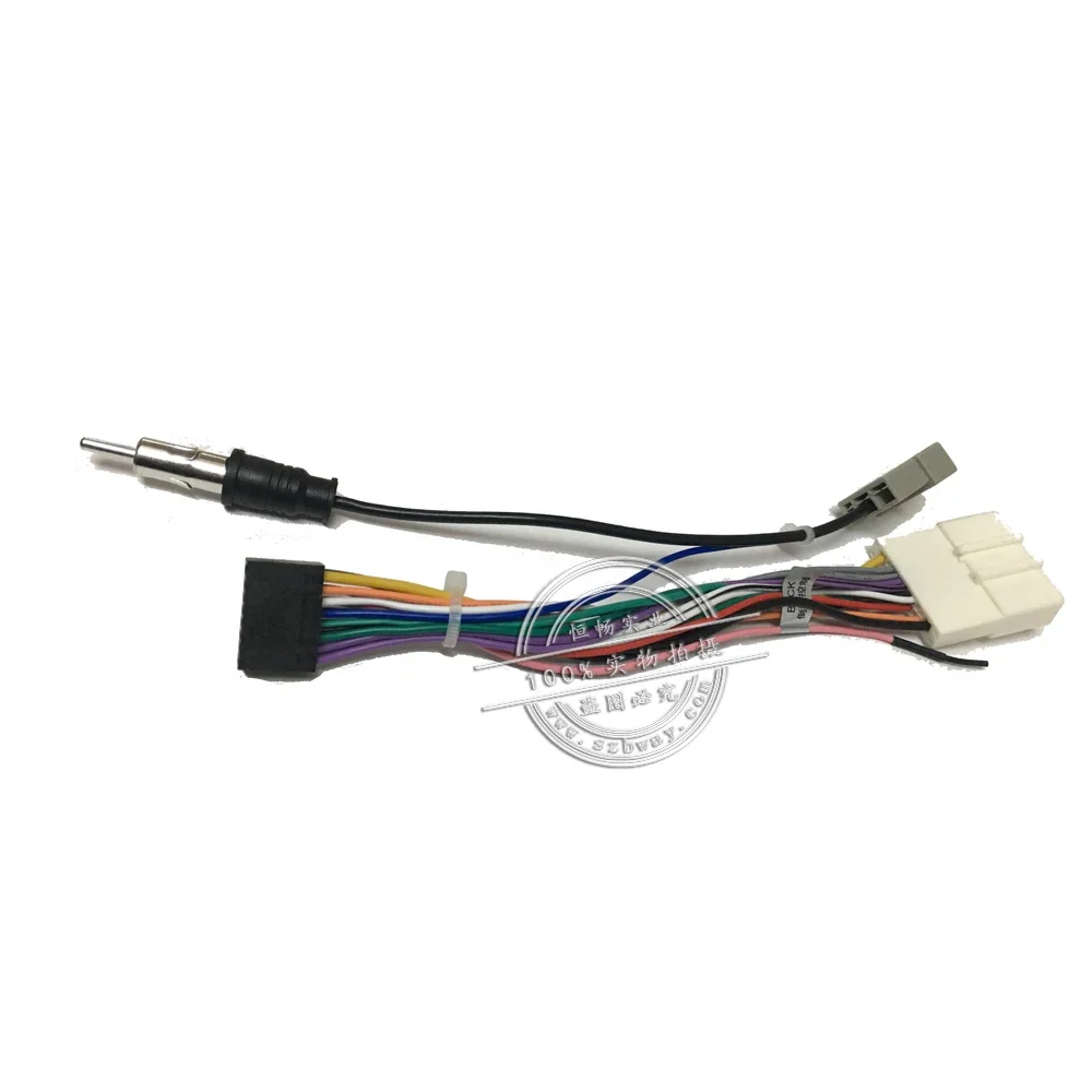 Car Stereo Female ISO Radio Plug Power Adapter, Cablagem, Especial para Nissan Tiida, Cabo de Alimentação ISO Harness