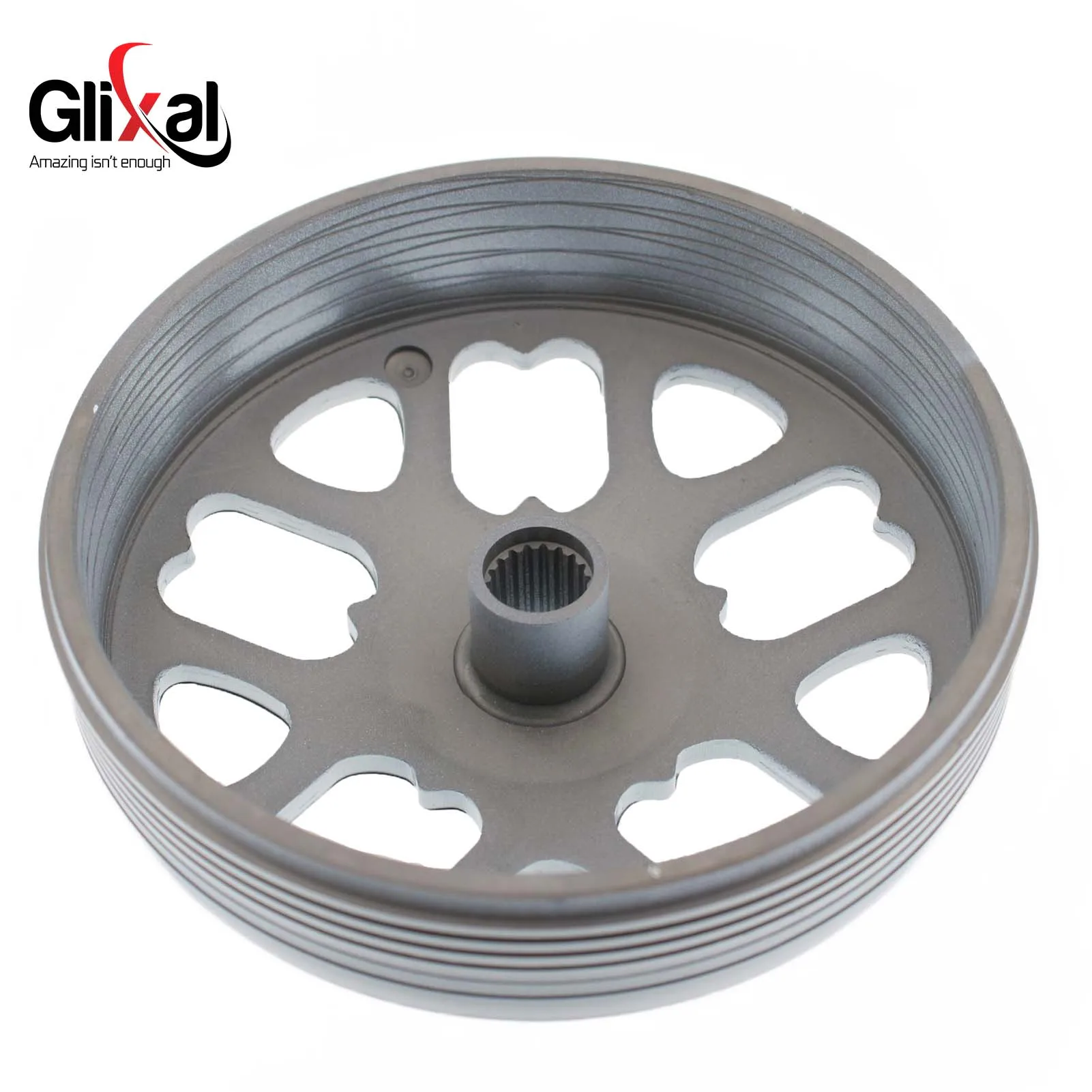 Glixal GY6 125cc 150cc 200cc High Performance Racing CNC-Manufactured Clutch Bell Drum for 157QMJ Engine Scooter Moped ATV