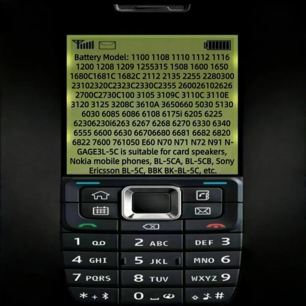 1-10 قطعة 3.7 فولت 1200 مللي أمبير بطارية BL-5C BL5C BL 5C بطاريات قابلة للشحن لنوكيا 1100 1108 1110 1112 1116 1200 1208 1209 1508 1600 #2